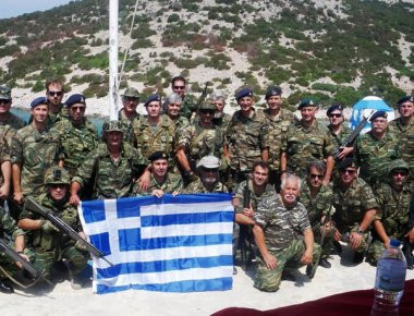 Μήνυμα ετοιμότητας στέλνουν οι Εθνοφύλακες στην Καλόλιμνο (φωτό)